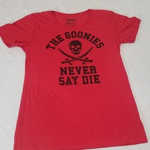 THE GOONIES - NEVER SAY DIE MENS TEE SZ. XL